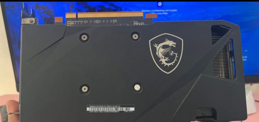 Gráfica MSI rx 6650xt mech 2X **LER DESCRICÃO**