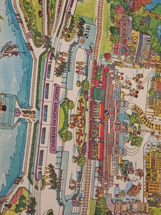 Mapa Magic Kingdom Disney