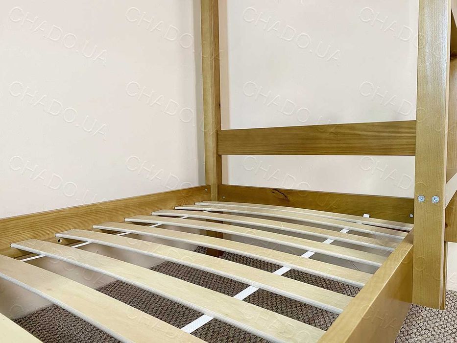 Двоярусне ліжко, двухъярусная кровать 90х200 Біле, Сіре, Айворі