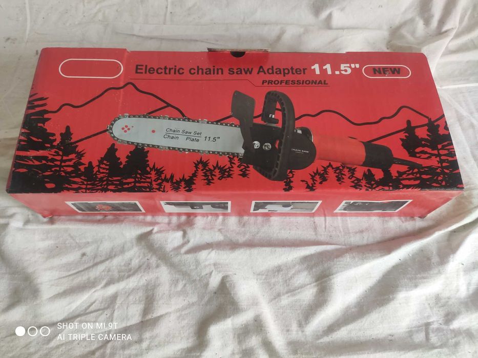 Цепная пила, насадка для болгарки, шина 30см. Новая