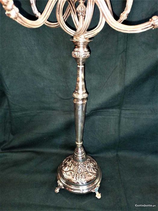 Par Candelabros Prata