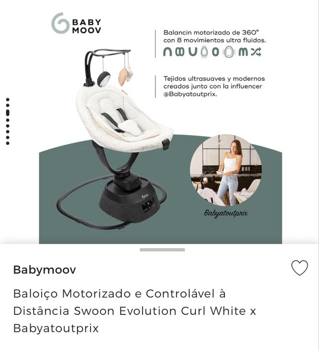 Baloiço Motorizado Babymoov - Swoon Evolution Babyatoutprix