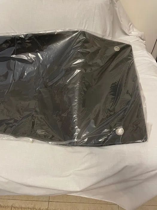 Tapete fitness de ginásio e musculação, cinzento.  NOVO