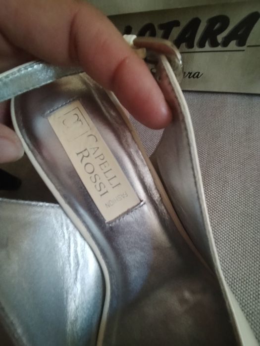 Sapatos Peep Toe Capelli Rossi em Pele N.º 36/37