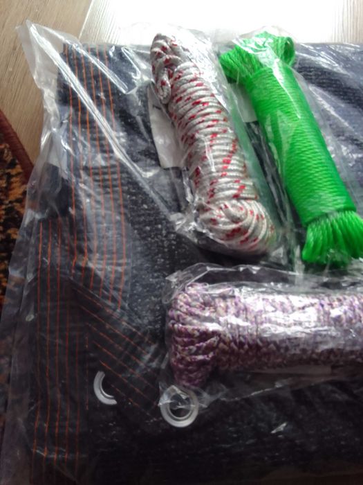 Plandeka ochronna tkanina cieniowa lina sznur