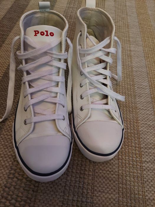 Trampki białe wysokie marki Polo Ralph Lauren roz. 39
