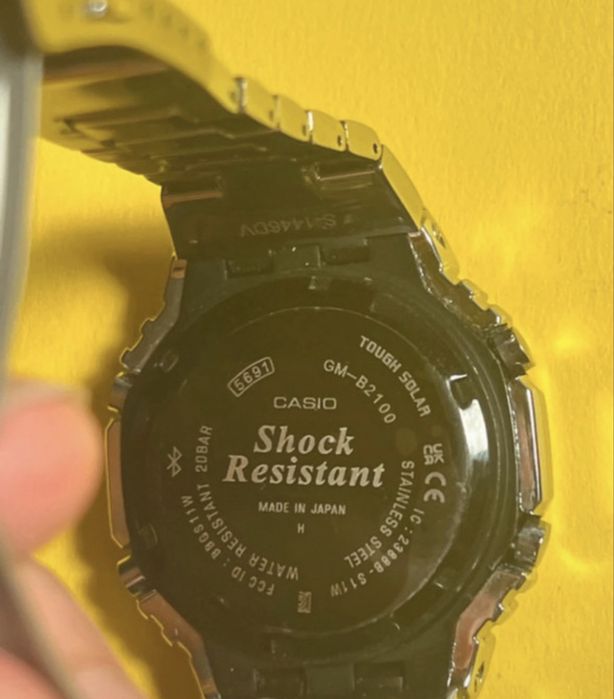 Casio G Shock srebrny metal
