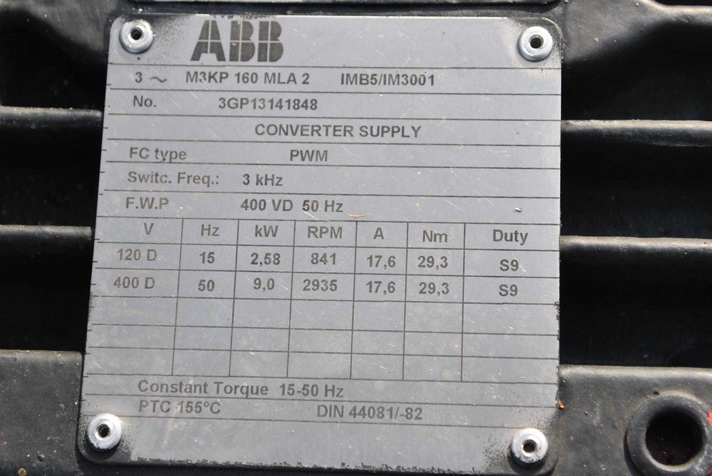 Dmuchawa, kompresor GARDNER DENVER C-DLR250. ABB Sprężarka