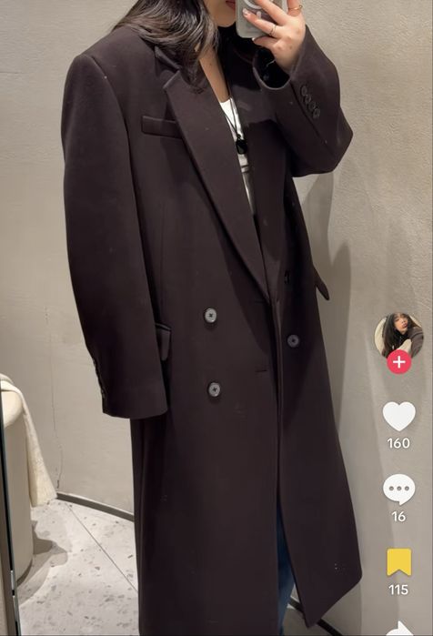Пальто Zara шерсть