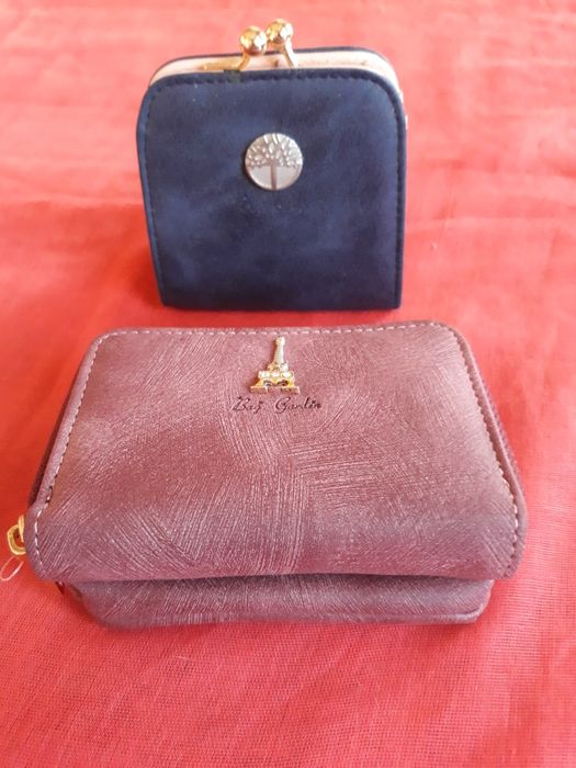 2 porta moedas e cartões