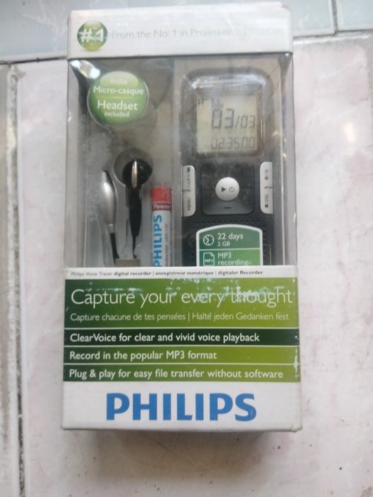 Диктофон Philips. Новий, запечатаний.