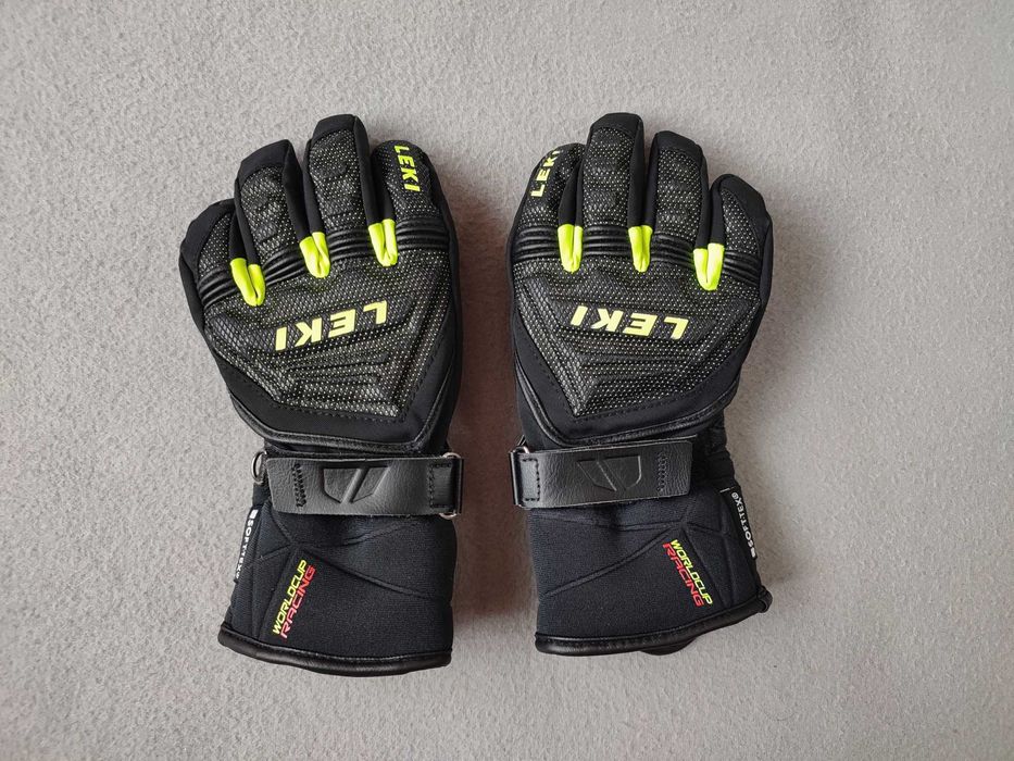 Горнолыжные детские перчатки Leki RACE COACH C-TECH S Р-р 4 (лад 9 см)