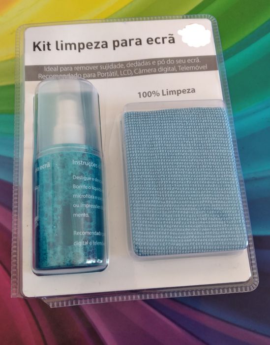 Kit de limpeza para ecrãs