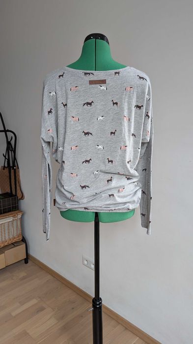 Naketano (Brave New World) M  bluzka longsleeve w konie