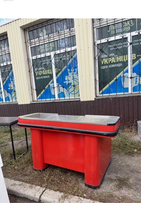 касовий бокс касова зона прилавок торгівельне обладнання