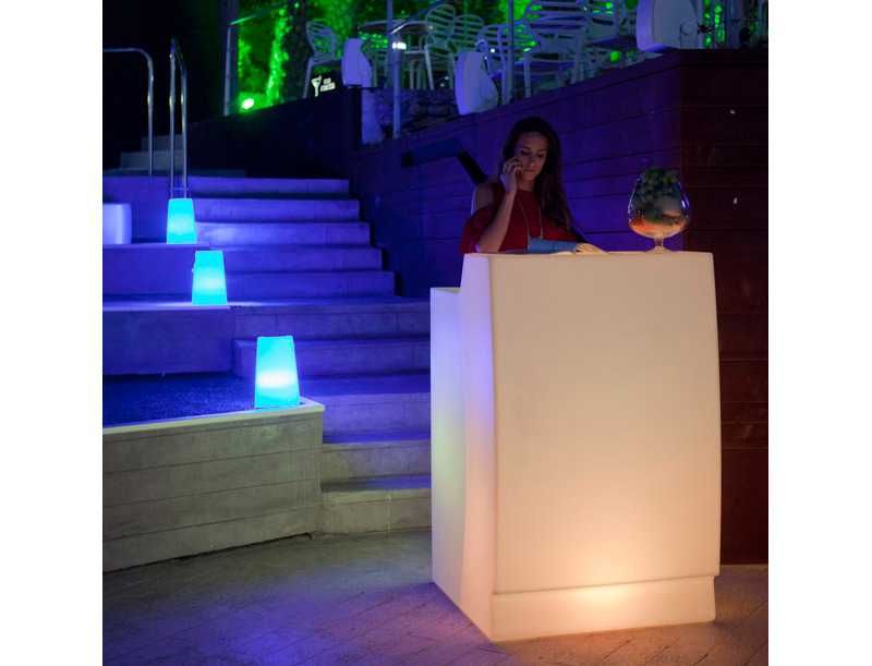 Balcão led luz luminoso