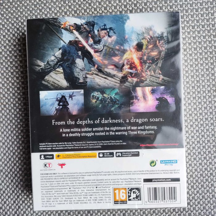 Wo Long Fallen Dynasty PS5 Steelbook
