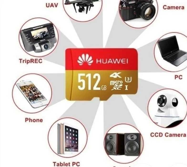 NOWA Karta pamięci Micro Sd HUAWEI 512GB 4K + adapter
