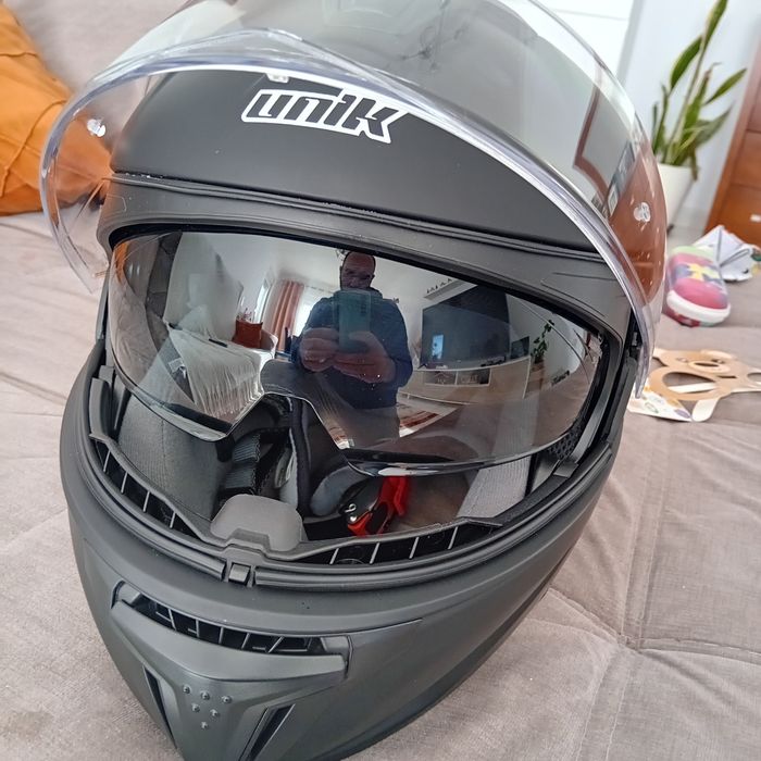 Capacete mota novo