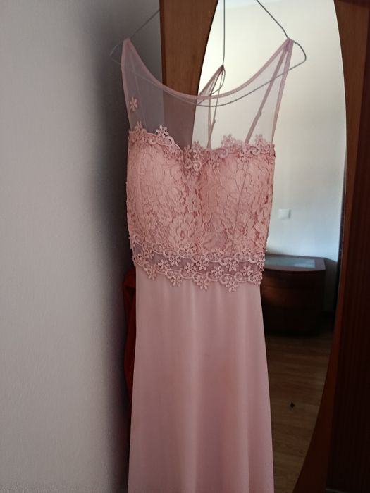 Vestido de cerimónia rosa