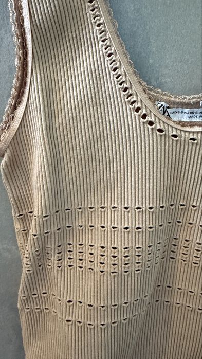 Body Zara XS pudrowy róż