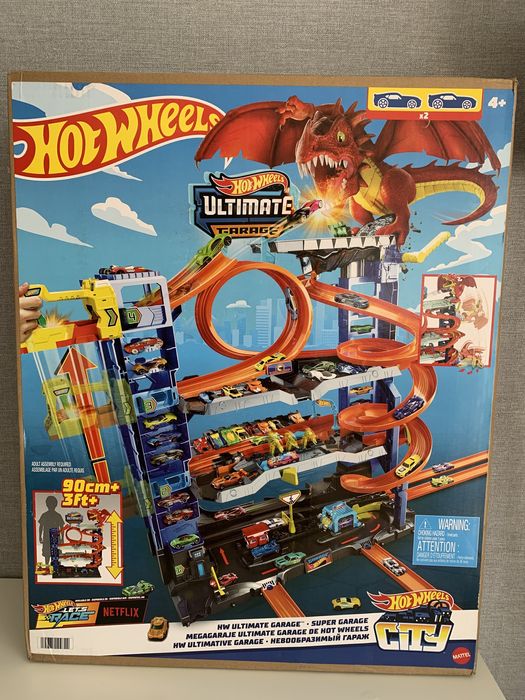 Hot Wheels City Let's Race Garage Playset мегагараж Легенданий гараж