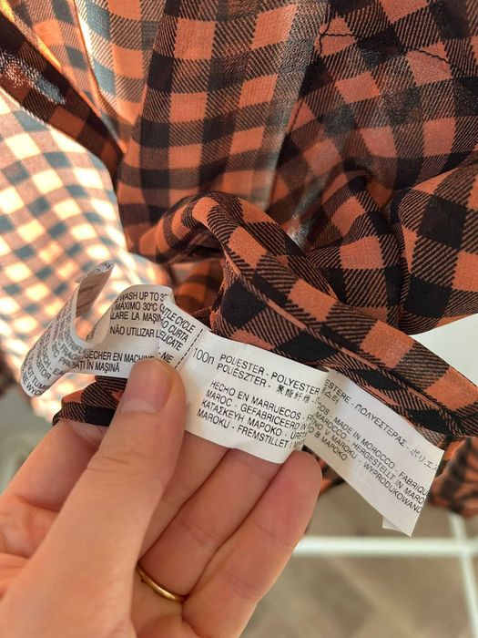 Bershka koszula bluzka w kratkę kratę