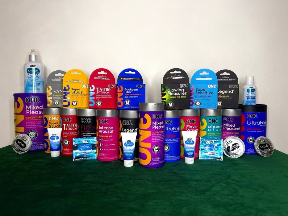 Презервативи One набори НОВИНКА, Гель-смазки Лубриканти One