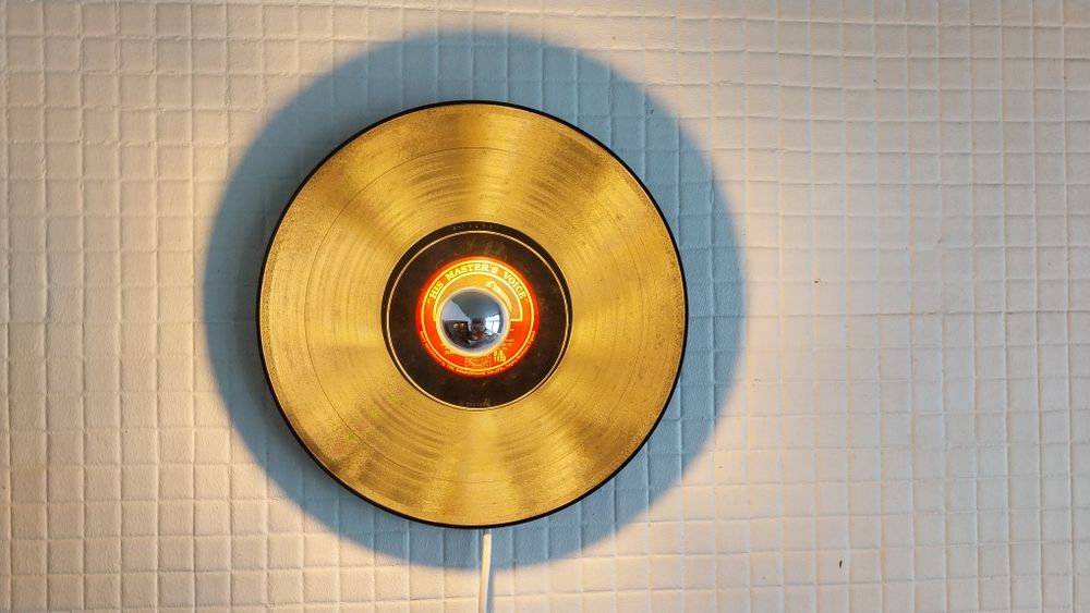 Candeeiro/Disco de vinyl  His master's voice