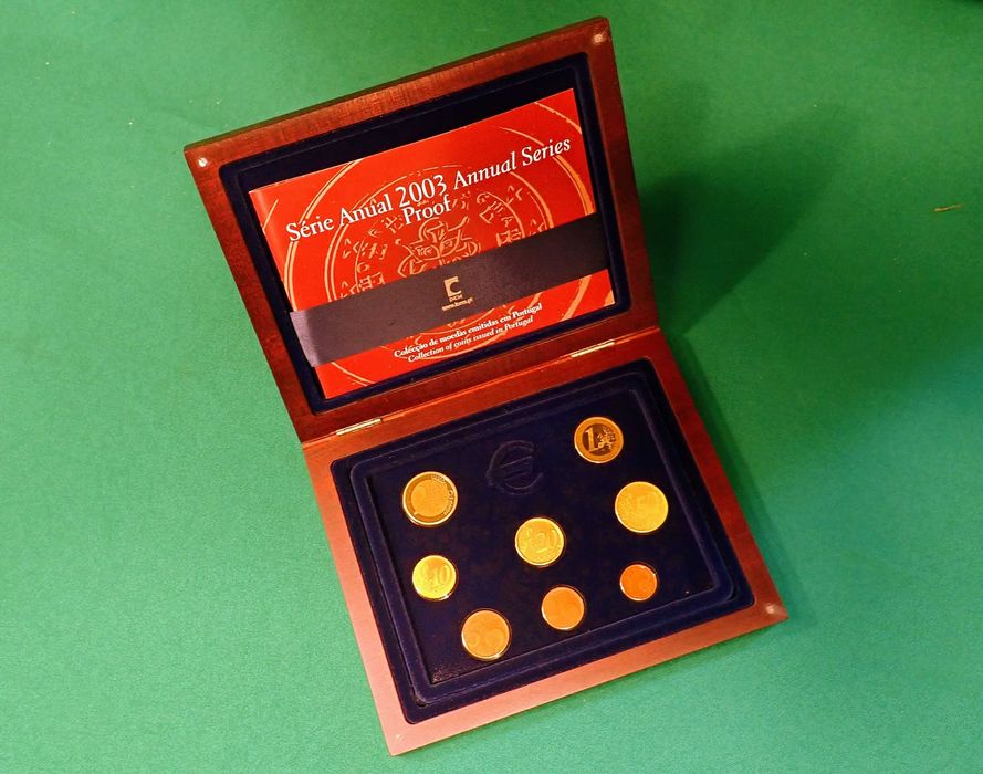 Moedas Euro Série Anual INCM 2003 Prata Proof