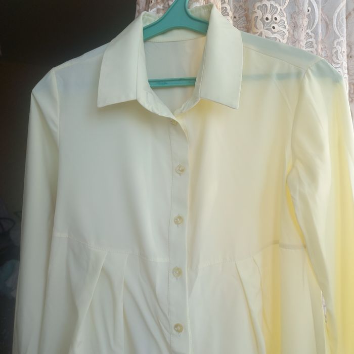 Рубашка женская желтая