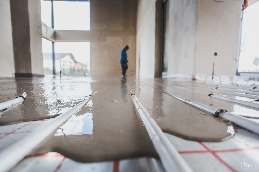 Wylewki anhydrytowe na ogrzewanie podłogowe Jastrych anhydryt betonowa