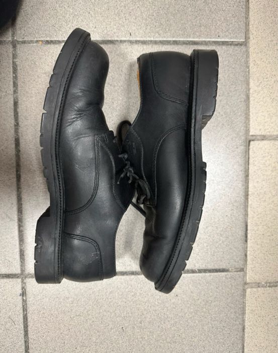Czarne skorzane buty Timberland