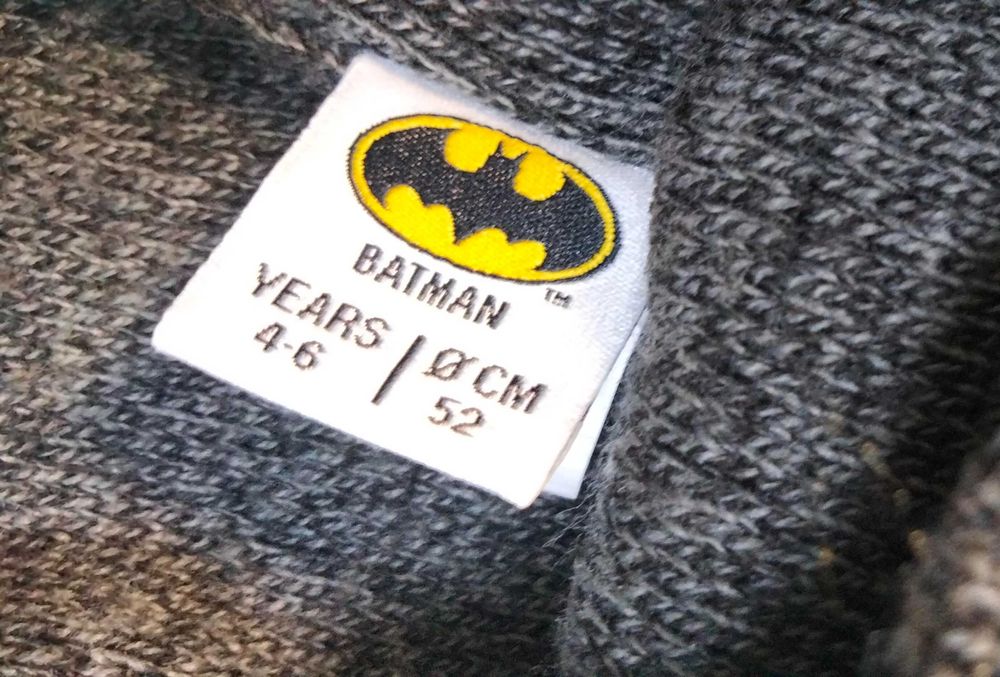 Фірмова дитяча шапка Batman на хлопчика 4-6 років