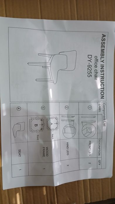 Cadeira de mesa novas