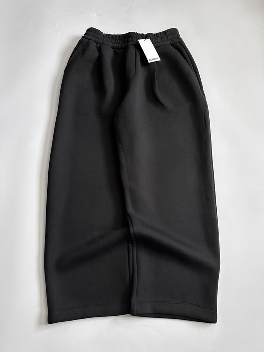 Широкі Чорні Штани Bershka із технічної Тканини Бершка Pants Baggy