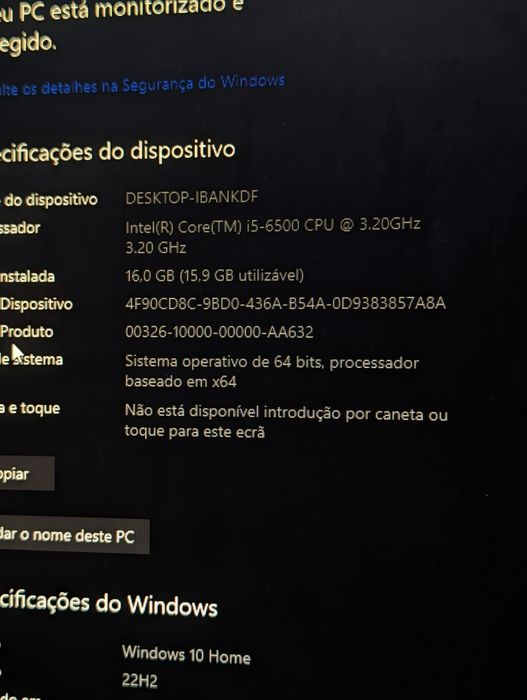 PC Desktop Gaming/Trabalho - i5 6500 | GTX 1060 | 16GB RAM | SSD 230gb+ HDD 500gb