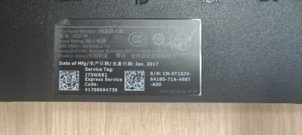 Dell P2017H - monitor profissional  19.5"
