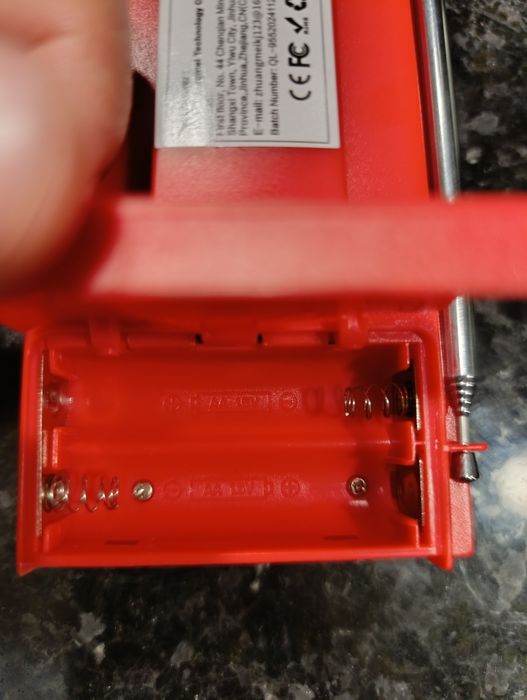 Radio a pilhas para apagões