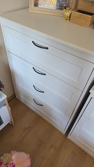 IKEA SONGESAN Komoda 4 szuflady biały 82x104 cm
