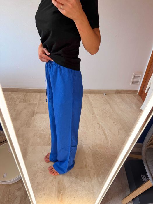 Лляні штани H&M