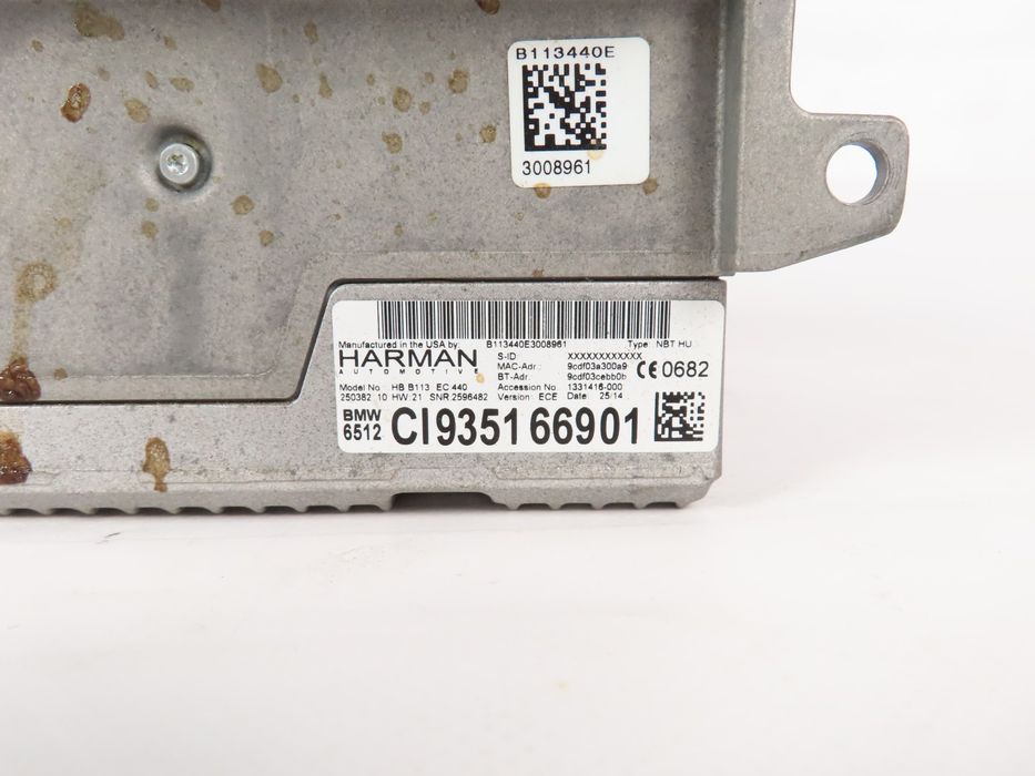 Sistema / Unidade De Navegação Profissional Bmw 1 Ref: 65129351669