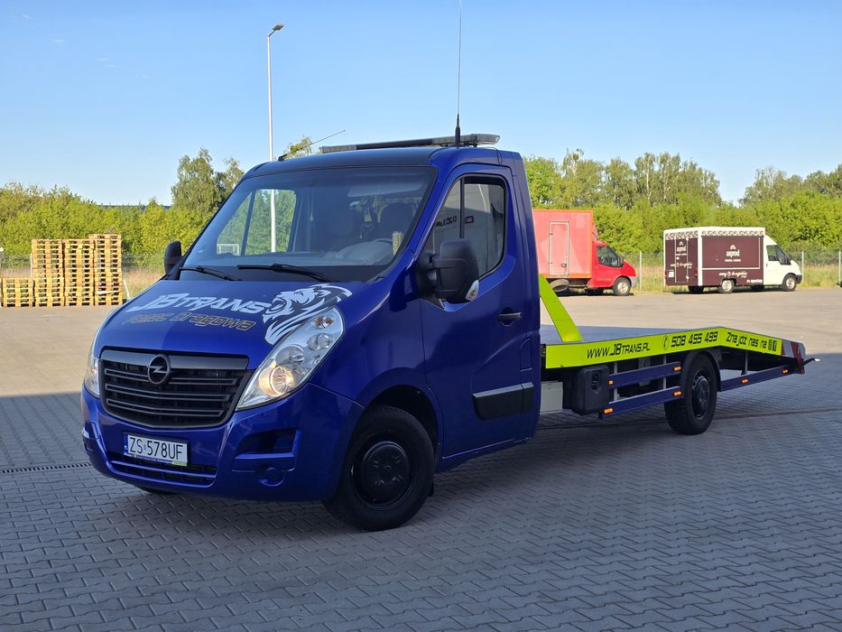 Opel Movano  -Cesja Leasingu-  Laweta, Pomoc drogowa z pełnym wyposażeniem 2.3, 130 kM, Aluminiowy najazd! Salon PL, Tanio, mała rata