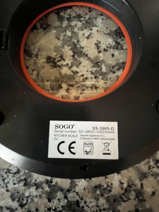 Balança de cozinha digital