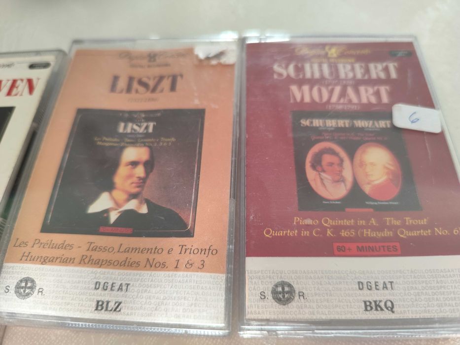 Lote de k7 musica clássica rara,alguns selados