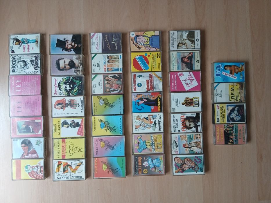 Kasety magnetofonowe kabaret i inne lata 80-90