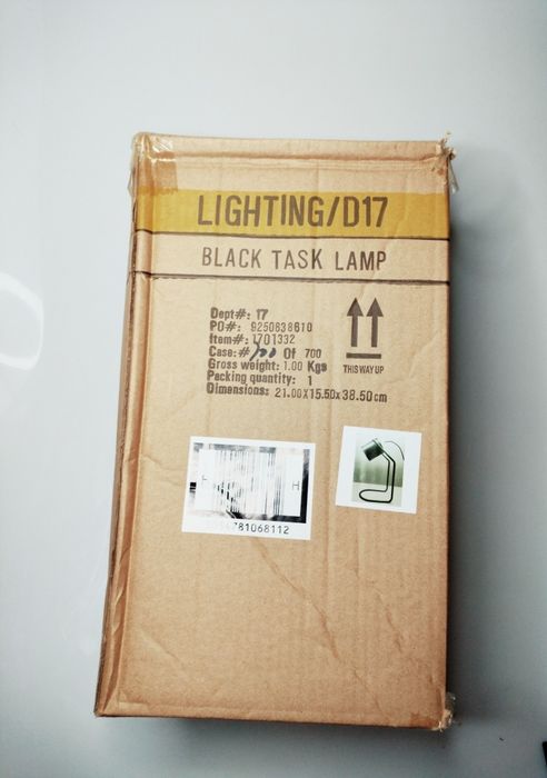 Lampka loft nowoczesna biurkowa nocna George Home