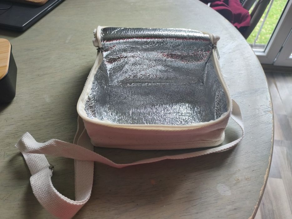 Lunch box Pudełko śniadaniowe maczfit+termos+torba+sztućce