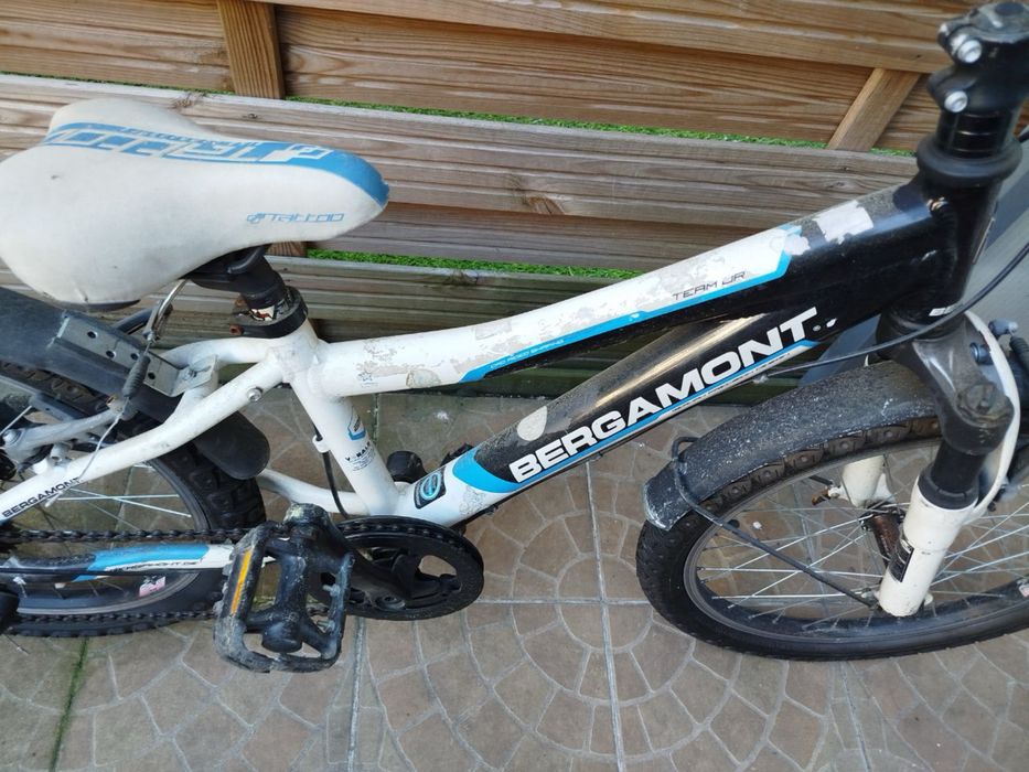 Bergamont 20” – rower dziecięcy, amortyzator, przerzutki, gotowy do jazdy, Shimano