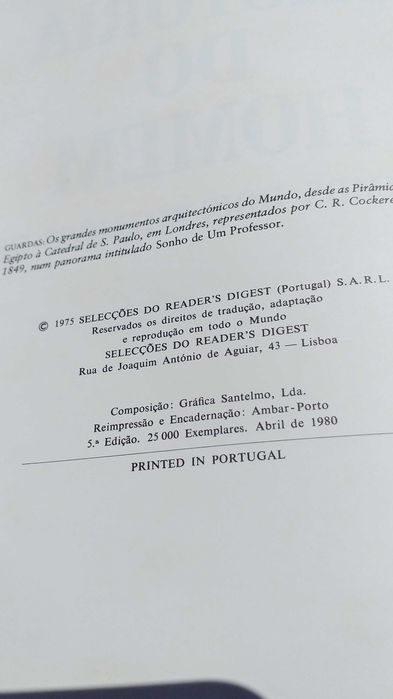 Livro História do homem